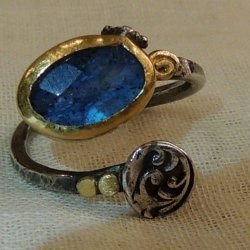 Spiral Labradorit Yüzük