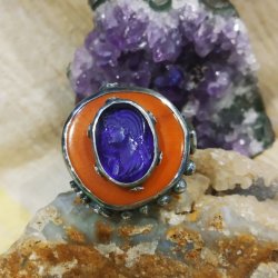 MERCAN TAŞLI ROMA YÜZÜK(satıldı)